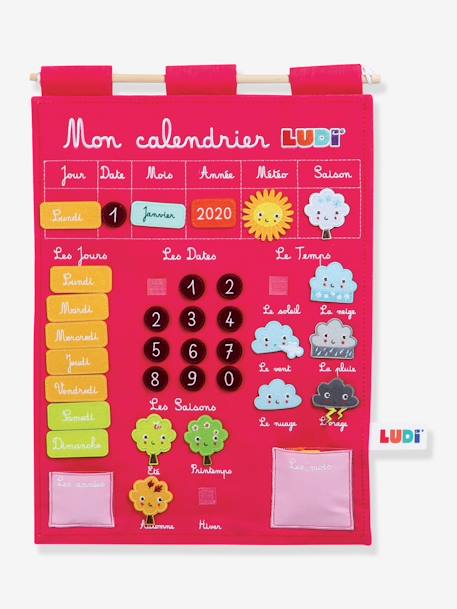 Kinder Lernkalender LUDI - blau+rosa - 6