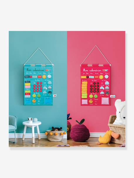 Kinder Lernkalender LUDI blau+rosa 5