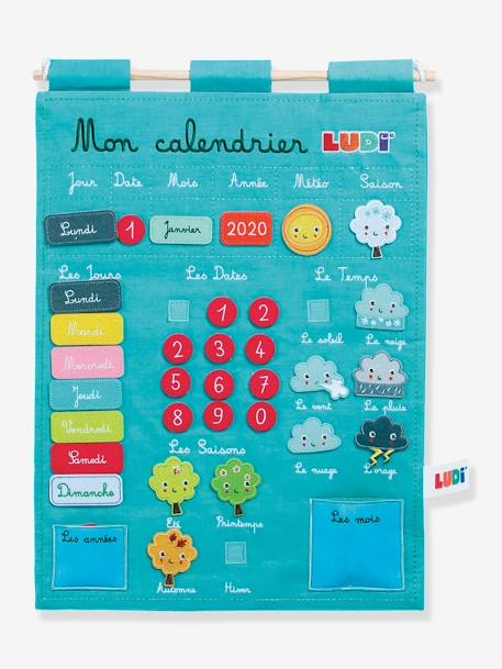 Kinder Lernkalender LUDI blau+rosa 1