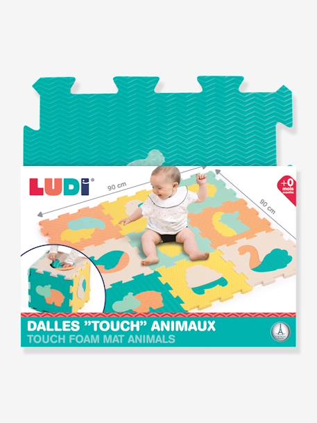 Baby Schaumstoff-Puzzlematte mit Tieren LUDI mehrfarbig 3