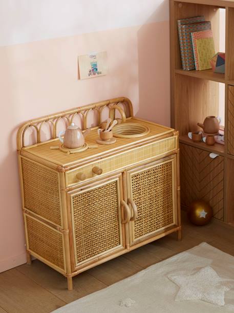 Spielküche aus Rattan MINI BOHO - natur - 1