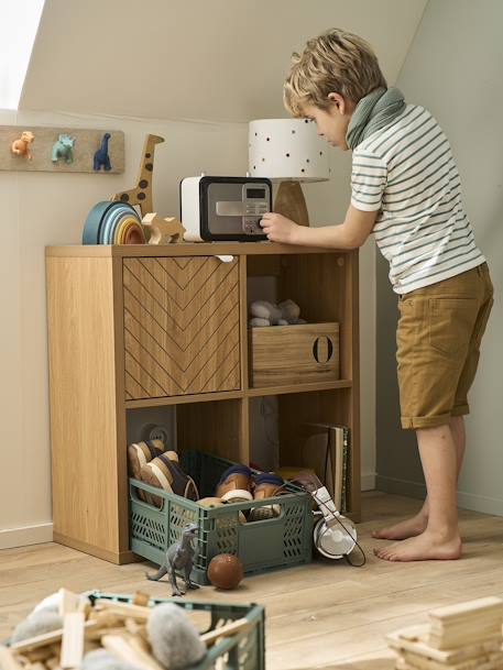 Kinderzimmer Regalelement mit 4 Fächern CHEVRONS - braun - 4