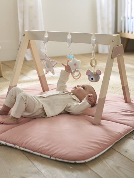 Baby Spielbogen aus Holz FSC® - grün/tansania+rosa/koala - 7