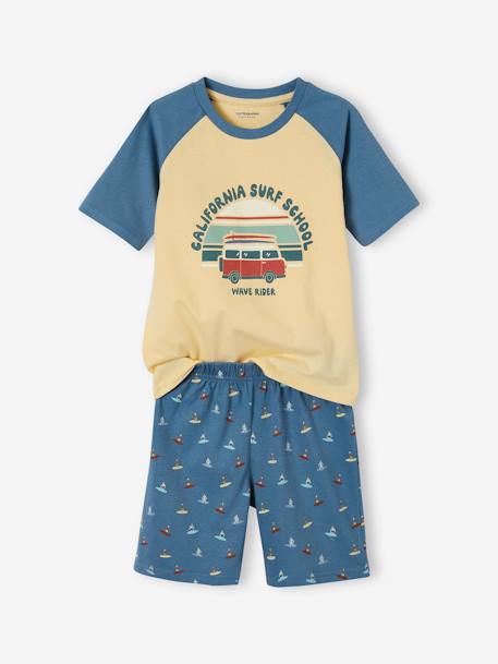 2er-Pack kurze Jungen Schlafanzüge SUMMER SURF Oeko-Tex - blau - 2