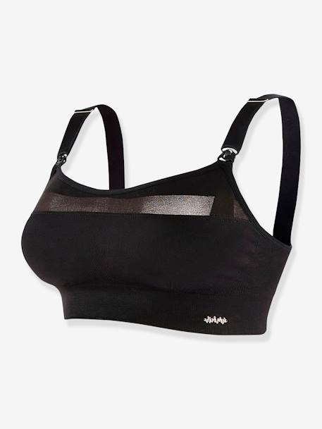 Sport-Bustier für Schwangerschaft & Stillzeit WOMA CACHE COEUR schwarz 1