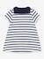 Mädchen Baby Kleid PETIT BATEAU, Bio-Baumwolle weiß 2