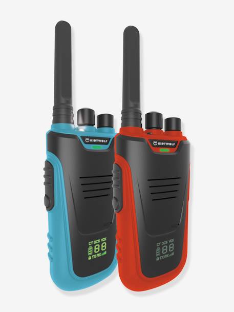 Kinder Akku-Walkie-Talkie KIDYTALK KIDYWOLF blau+rosa nude 1