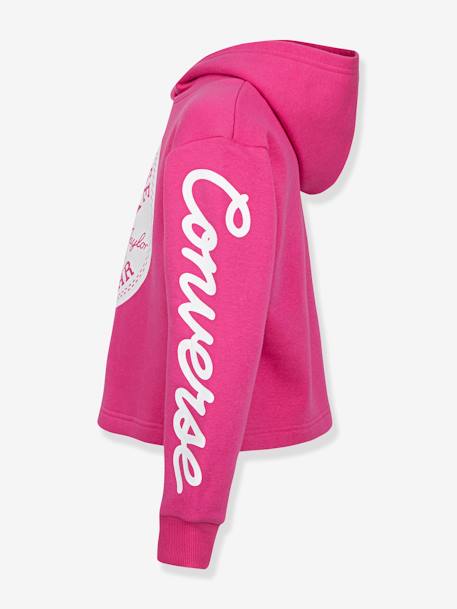 Mädchen Kapuzensweatshirt CHUCK PATCH CROPPED HOODIE CONVERSE rosa 5