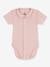 Baby Kurzarmbody mit Kragen PETIT BATEAU, Bio-Baumwolle rosa 1