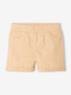 Maedchenkleidung-Mädchen Shorts, Makrameespitze BASIC, Bundweite verstellbar