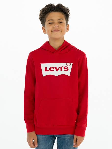 Jungen Kapuzensweatshirt BATWING SCREENPRINT Levi's - blau+rot - 4