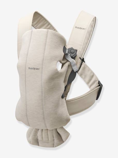 Babytrage für Neugeborene MINI BABYBJÖRN - beige+grau+hellgrau - 2