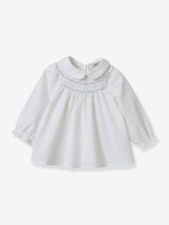 Babymode-Festliche Baby Bluse gesmokt CYRILLUS