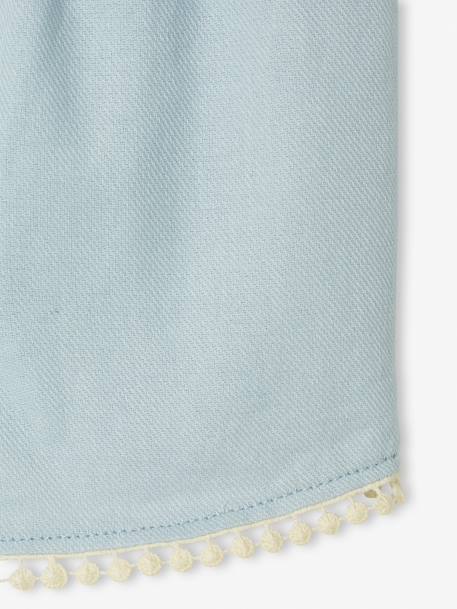 Baby Shorts mit Pompons - hellblau - 4