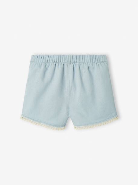 Baby Shorts mit Pompons hellblau 3