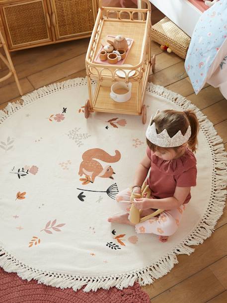 Kinderzimmer Teppich NATURPRINZESSIN wollweiß 1