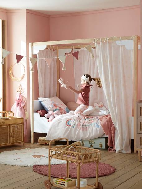 Kinderzimmer Himmelbett ROMANCE weiß 2