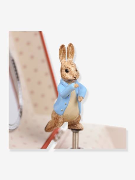 Kinder Spieldose PETER RABBIT TROUSSELIER rot bedruckt 3