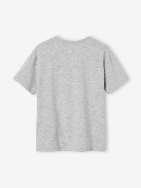 Jungen T-Shirt mit Paillettenmotiv grau meliert+marine 2