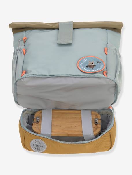 Kinder Rolltop-Rucksack NATURE LÄSSIG blau+grün 10