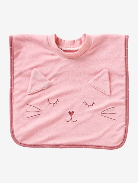 Großes Baby Lätzchen, personalisierbar - braun/affe+braun/bär+rosa katze+senfgelb/tiger - 9