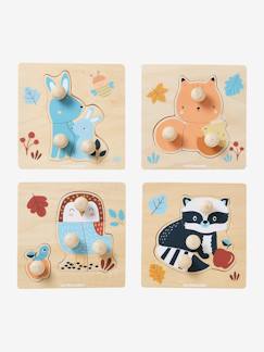 -4er-Set Baby Puzzles WALDFREUNDE aus Holz FSC®