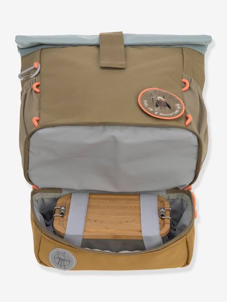 Kinder Rolltop-Rucksack NATURE LÄSSIG - blau+braun+grün - 33