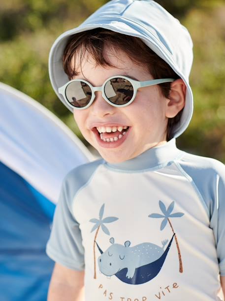 Baby Sonnenbrille mit Band salbeigrün 4