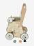 Lauflernwagen mit Puppensitz, Holz FSC® grün+weiß 7