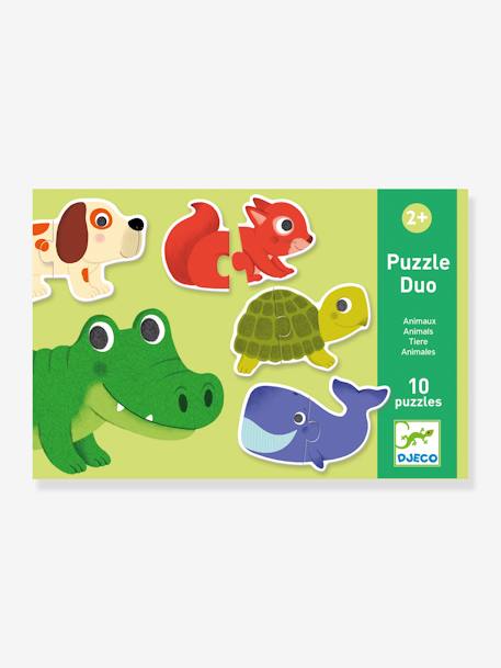 10 Baby Tierpuzzles DJECO, 2-teilig - grün - 3