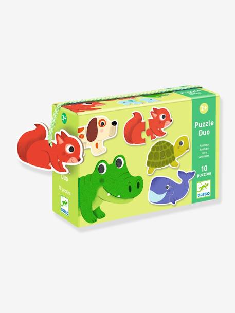 10 Baby Tierpuzzles DJECO, 2-teilig - grün - 4