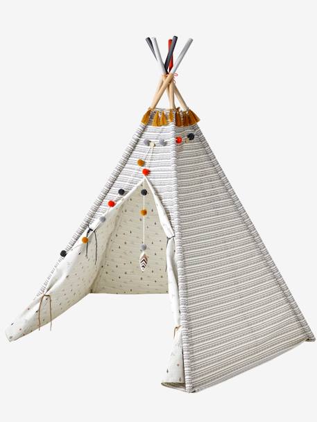 Kinder Spielzelt GERONIMO, wendbares Tipi mit Holzstangen, FSC® mehrfarbig 2