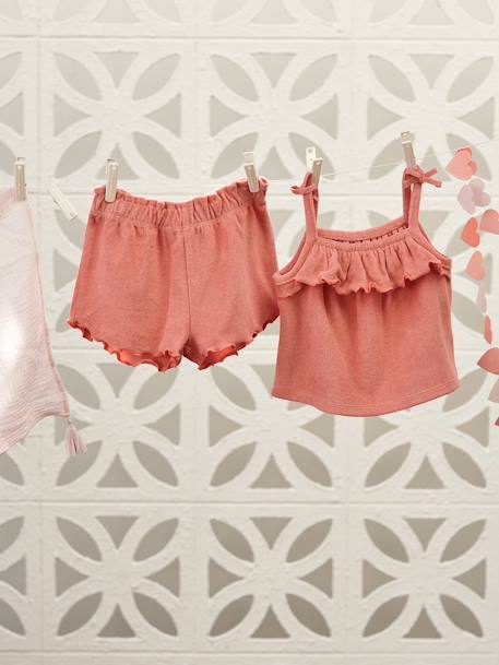 Baby-Set: Trägertop & Shorts - koralle - 7