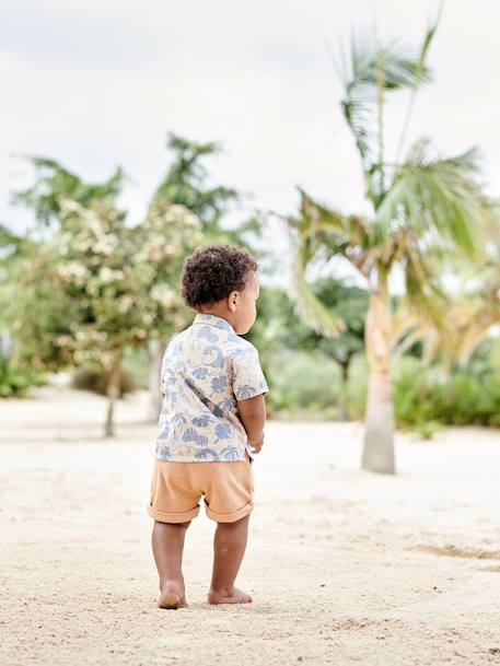 Baby Shorts mit Dehnbund orange 5