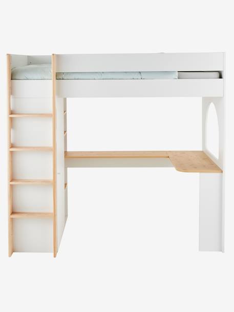 Kinderzimmer Kombi-Hochbett COMBINID, Schreibtisch, Schrank & Regal - weiß - 8