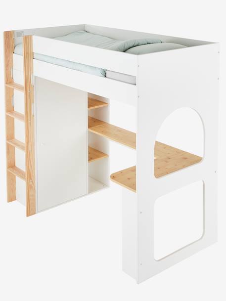 Kinderzimmer Kombi-Hochbett COMBINID, Schreibtisch, Schrank & Regal weiß 7