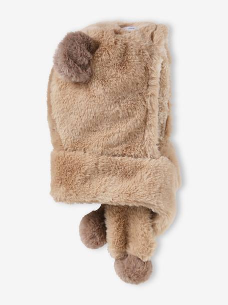 Baby Teddy-Schalmütze - beige - 1