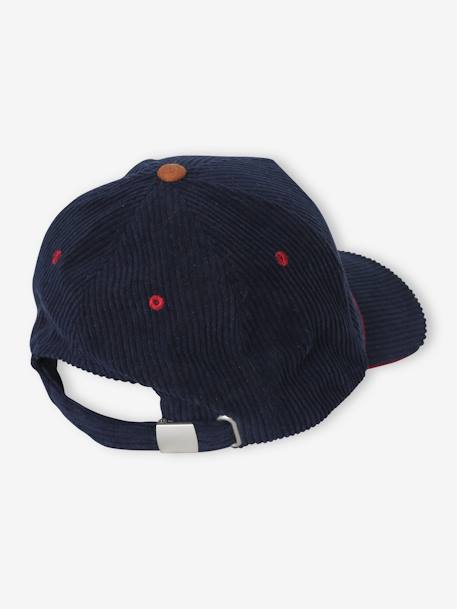 Warme Jungen Cap aus Cord - marine - 5