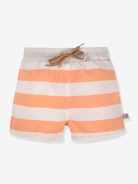 Baby Badeshorts mit Schwimmwindel LÄSSIG - rosa nude+weiß/orange gestreift - 4