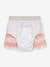 Baby Badeshorts mit Schwimmwindel LÄSSIG rosa nude+weiß/orange gestreift 6