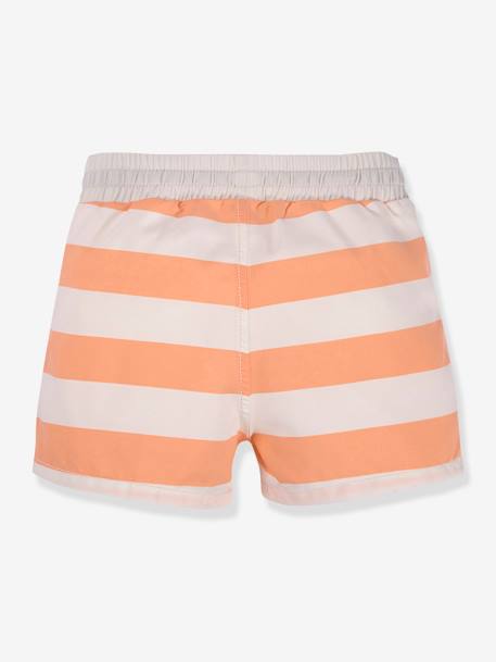 Baby Badeshorts mit Schwimmwindel LÄSSIG rosa nude+weiß/orange gestreift 5