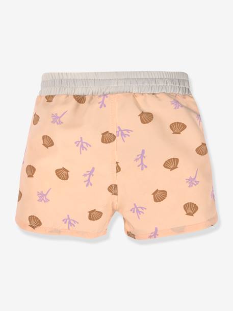 Baby Badeshorts mit Schwimmwindel LÄSSIG - rosa nude+weiß/orange gestreift - 2