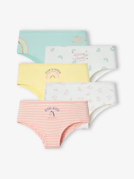 5er-Pack Mädchen Shortys Oeko-Tex - zartrosa - 1