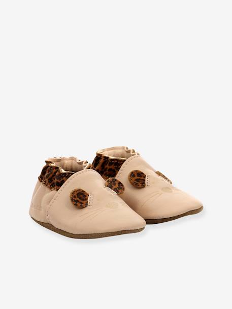 Baby Krabbelschuhe LEO MOUSE 874641-10 ROBEEZ rosa 1