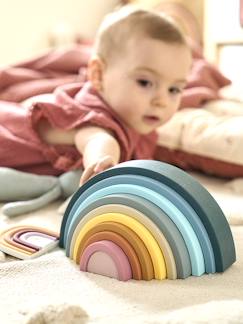 Spielzeug-Baby-Stapel-Regenbogen aus Silikon