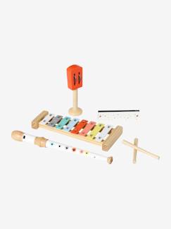 Spielzeug-Baby-Musik-4-teiliges Set Kinder Musikinstrumente, Holz FSC®