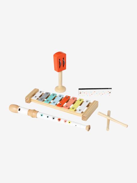 4-teiliges Set Kinder Musikinstrumente, Holz FSC® rot 1