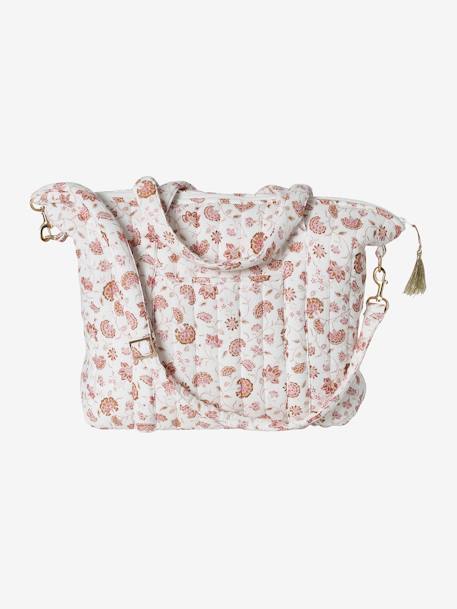 Wickeltasche PLUME, personalisierbar blau indien blume+rosa/folklore blumen+rosa/hippie vintage+weiß bedruckt+weiß geblümt/flora+weiß pfeilsymbole 14