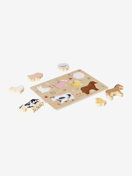 Baby Fühl-Puzzle Holz FSC® - beige+braun - 4