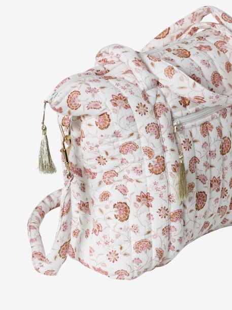 Wickeltasche PLUME, personalisierbar beige bedruckt/hygge+blau indien blume+rosa/folklore blumen+rosa/hippie vintage+weiß bedruckt+weiß geblümt/flora+weiß pfeilsymbole 20